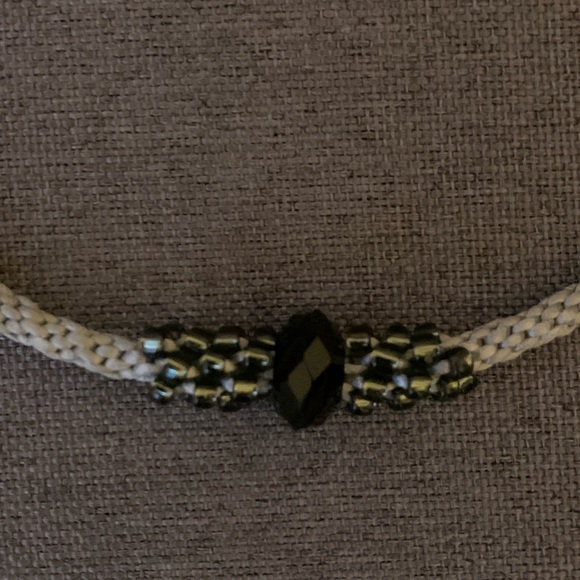 Cord Necklace with Bead Detail - Picture 2 of 2